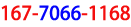 物流公司电话167-7066-1168